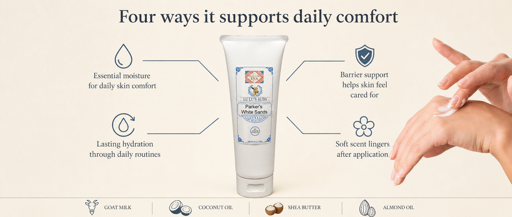 Parker's White Sands Goat Milk Lotion 4 oz.