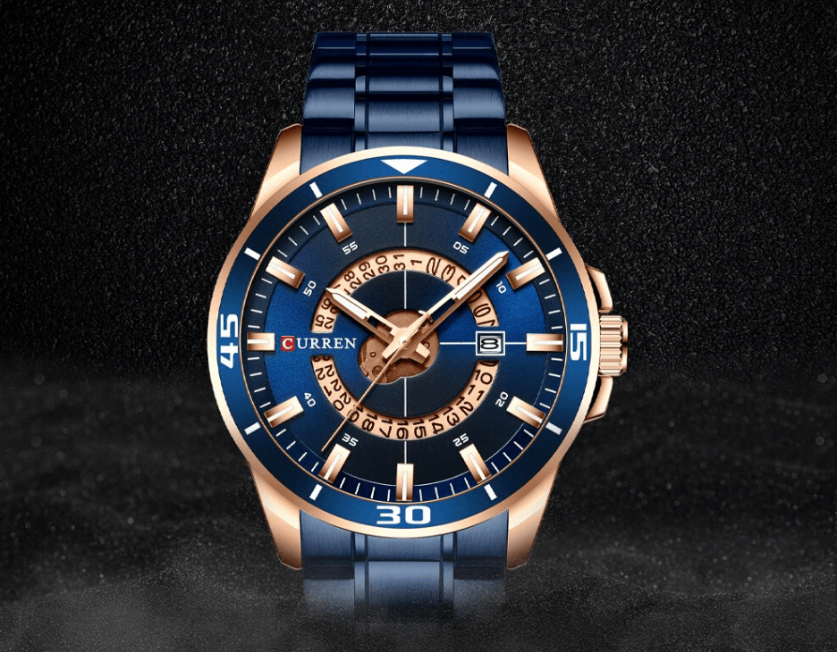 Men's  Modern Sports Waterproof Watch Luxury Unique Design  Fluorescent Hands Perfect Gift