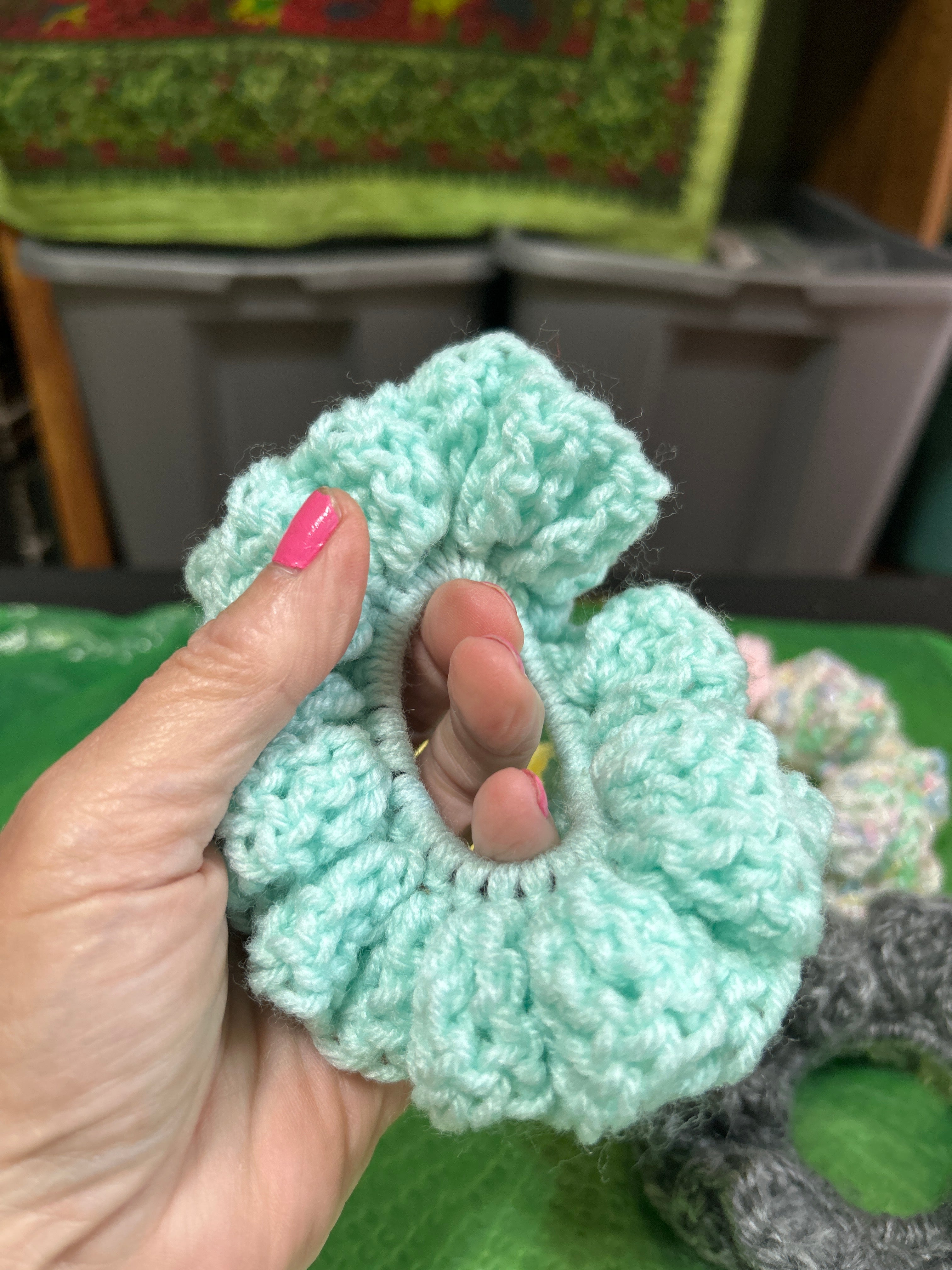 Handmade Crochet Scrunchies - Set of 4
