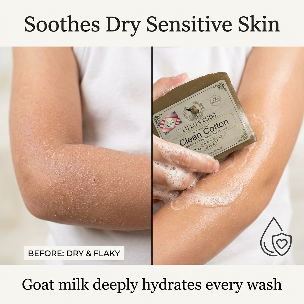 Clean Cotton Goat Milk Soap 5 oz.