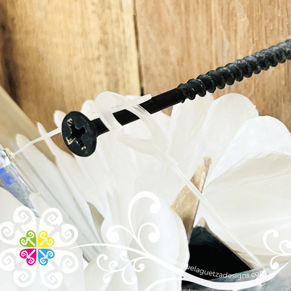 Small White Fiesta Piñata - Mexican Fiesta Decor