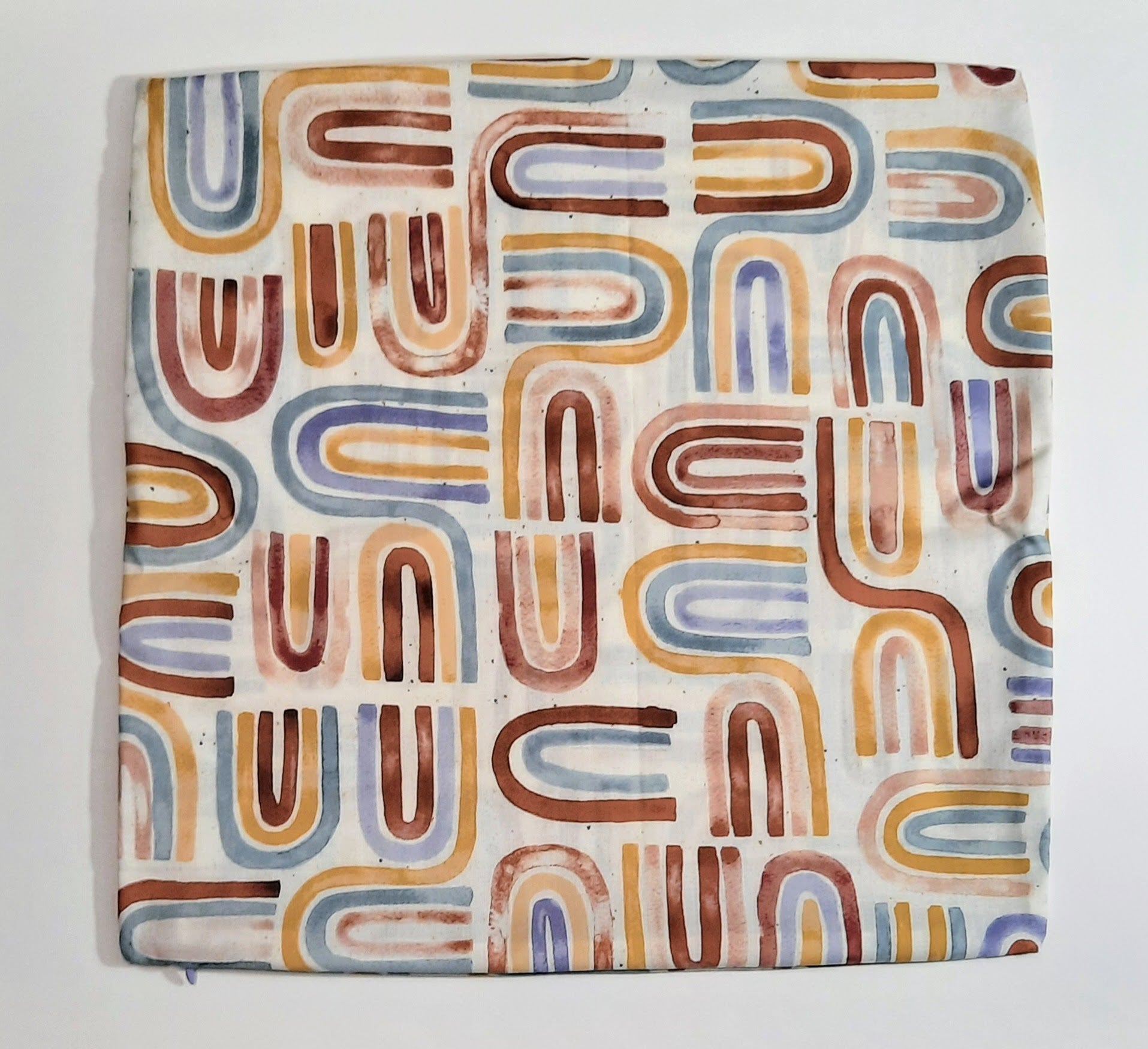 Handmade Pillow Cover: Insert Included: Size: 18"x18"