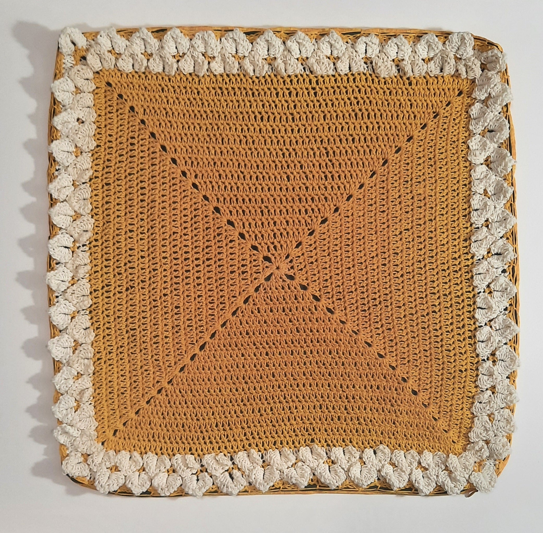 Handmade Pillow Cover: Insert Included: Size: 18"x18"