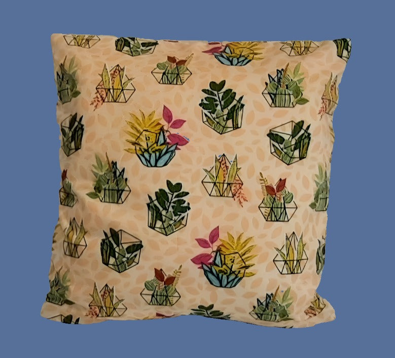Handmade Pillow Cover: Insert Included: Size: 18"x18"