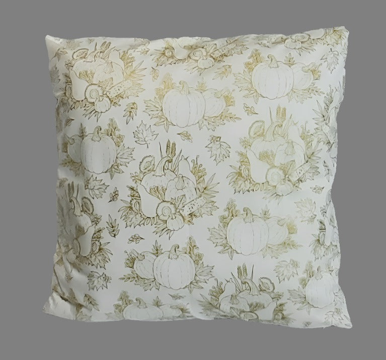 Handmade Pillow Cover: Insert Included: Size: 18"x18"