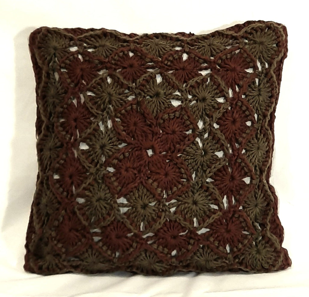 16"x16" Handmade Pillow Cover: Insert Included