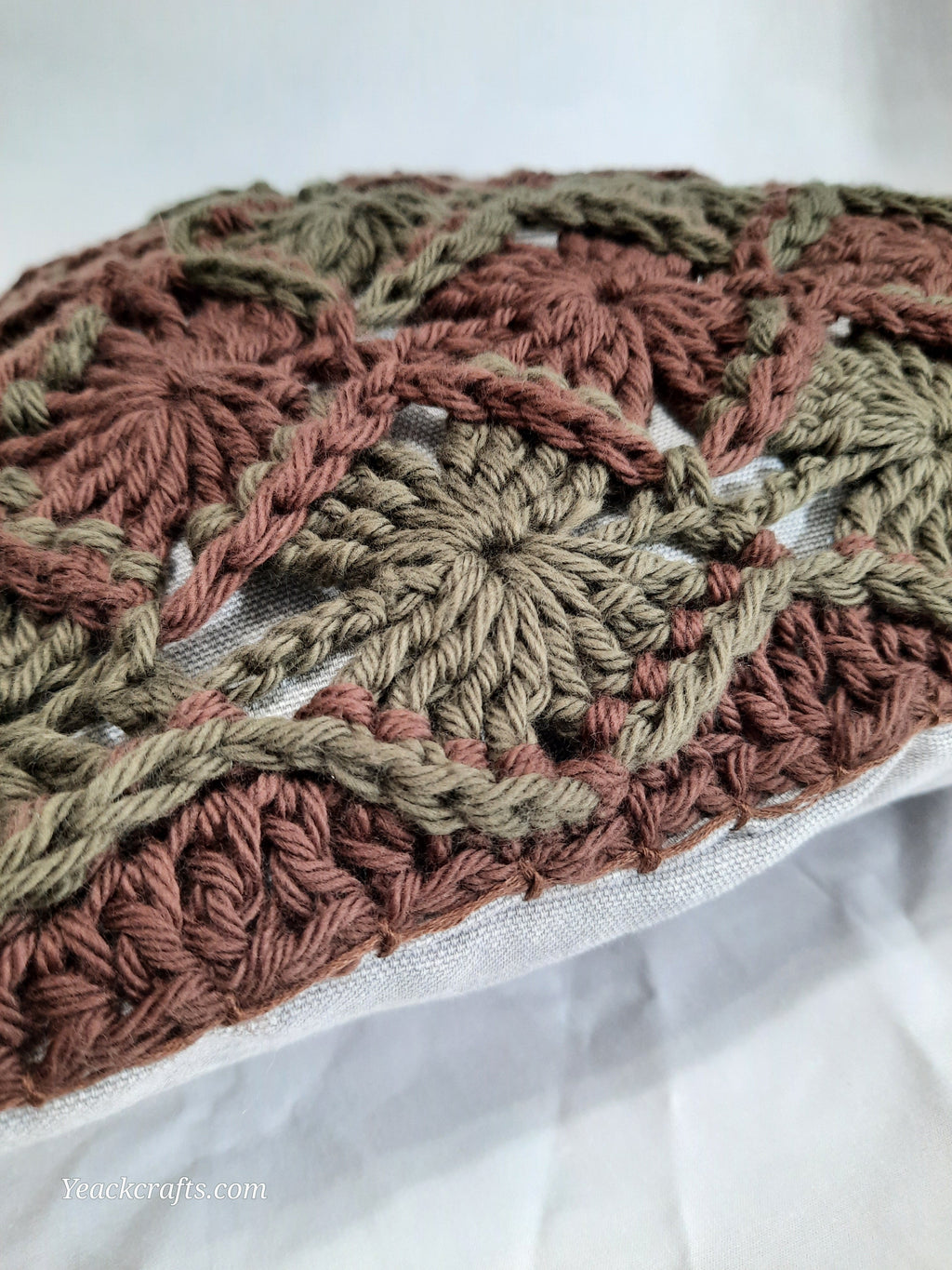 16"x16" Handmade Pillow Cover: Insert Included