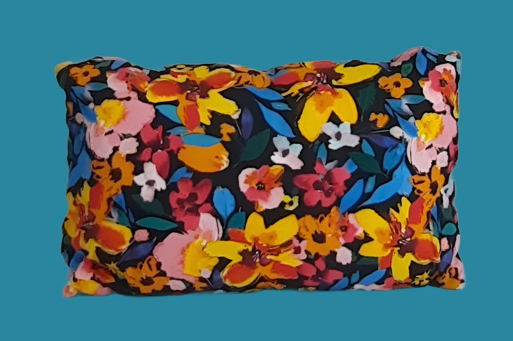 12"x18" Handmade Travel Pillow Cover: Insert Included