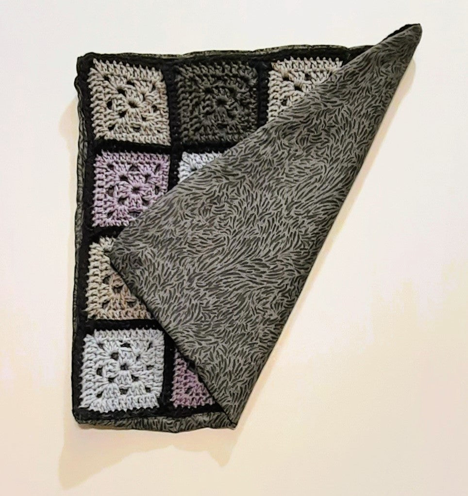 14"x14" Handmade Pillow Cover: Insert Included
