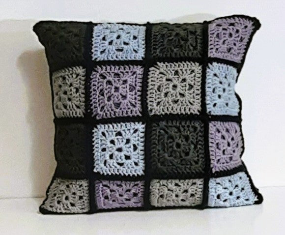 14"x14" Handmade Pillow Cover: Insert Included
