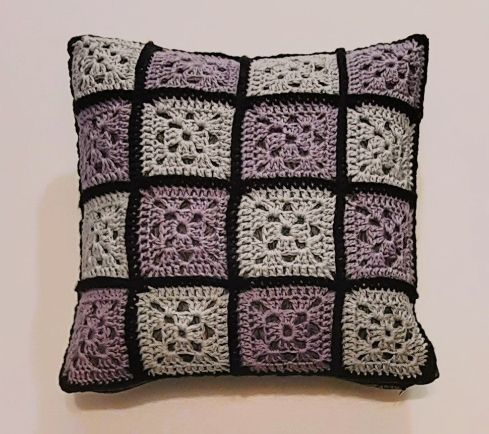 14"x14" Handmade Pillow Cover: Insert Included