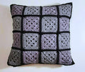 14"x14" Handmade Pillow Cover: Insert Included