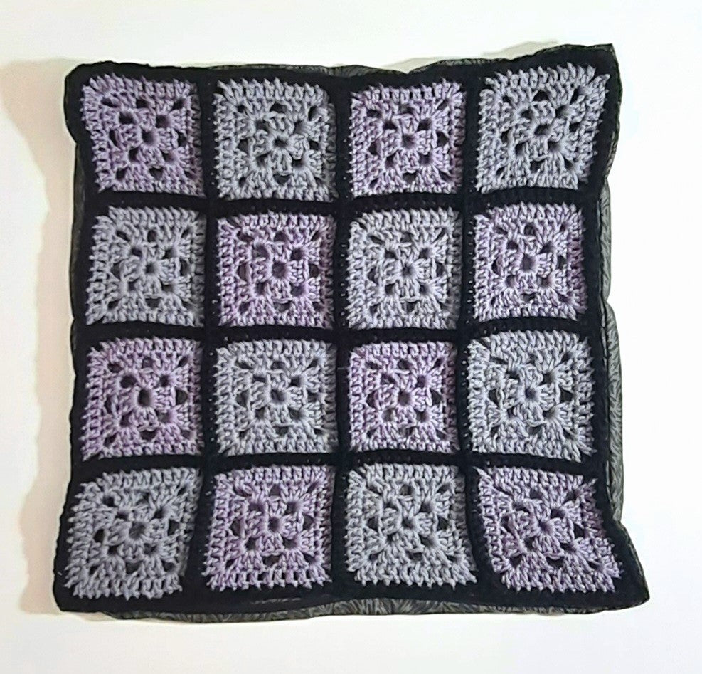 14"x14" Handmade Pillow Cover: Insert Included
