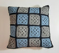 14"x14" Handmade Pillow Cover: Insert Included