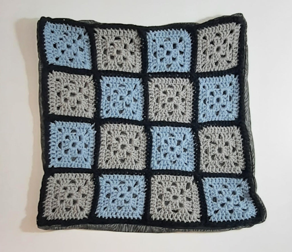 14"x14" Handmade Pillow Cover: Insert Included
