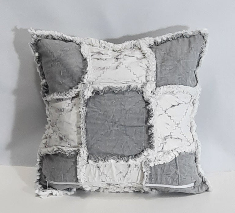 15"x15" Handmade Pillow Cover: Insert Included