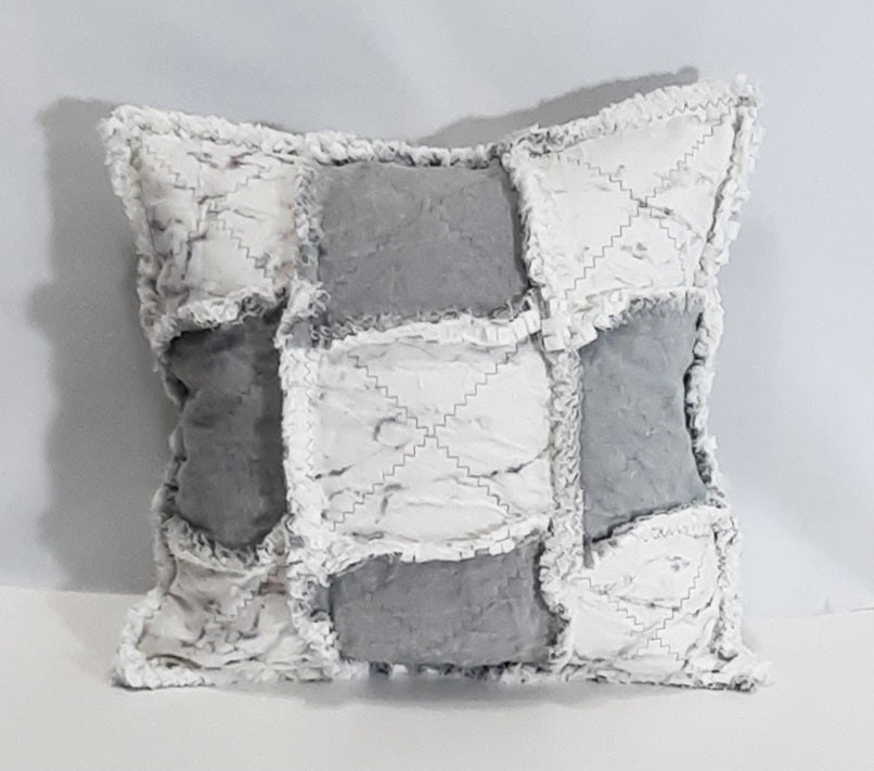 15"x15" Handmade Pillow Cover: Insert Included
