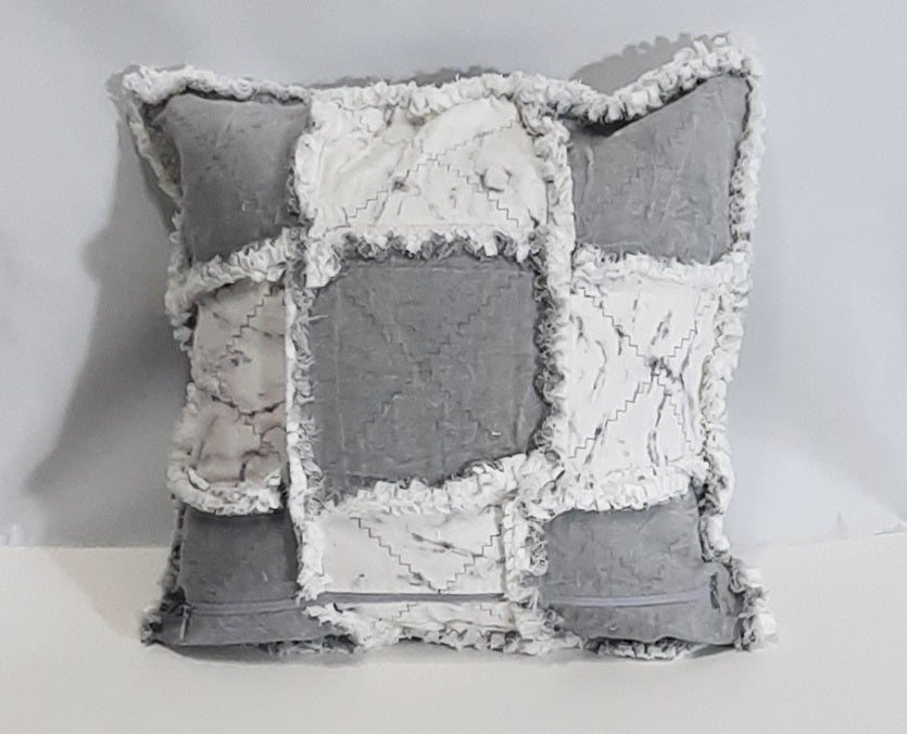 15"x15" Handmade Pillow Cover: Insert Included