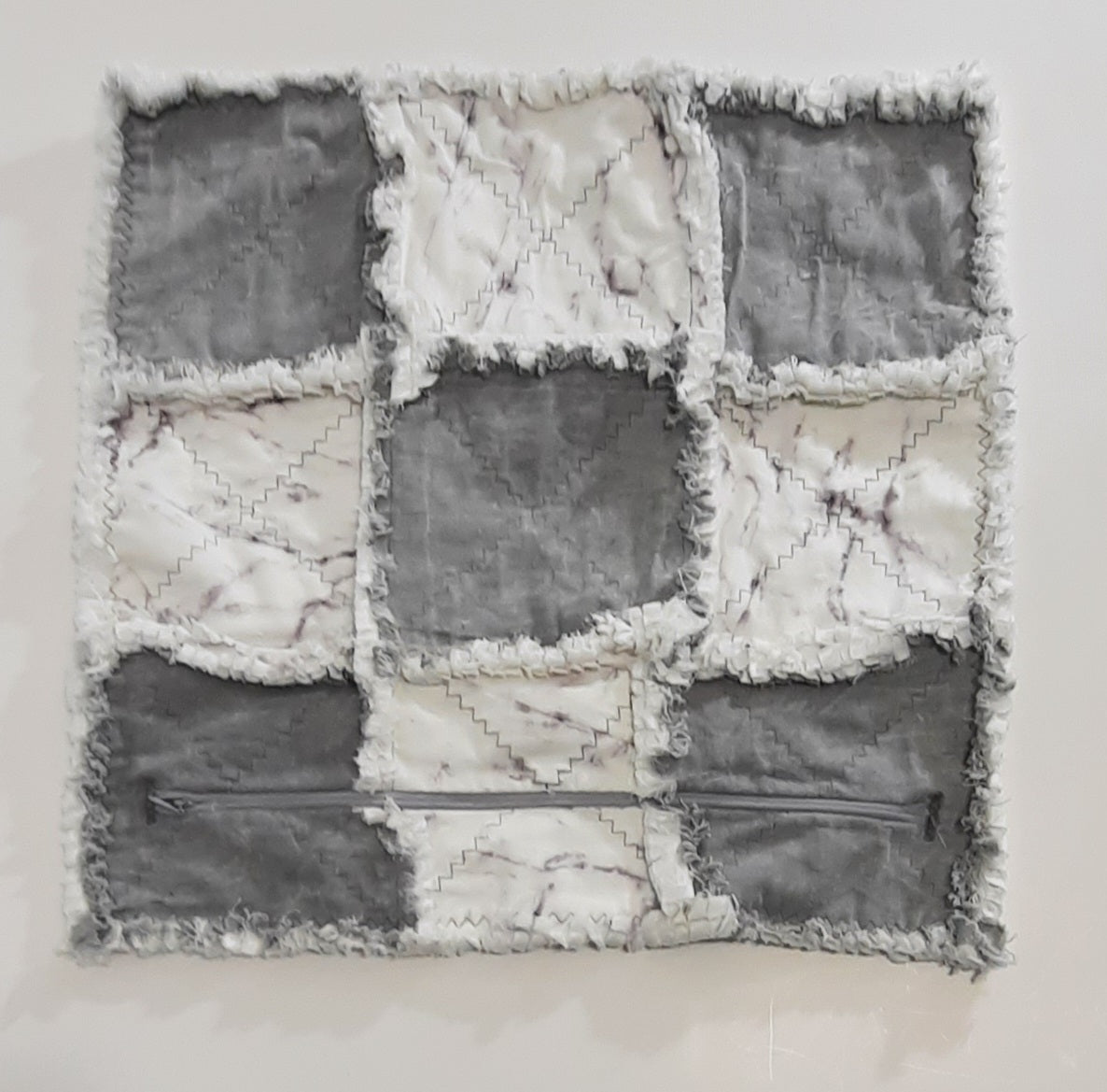 15"x15" Handmade Pillow Cover: Insert Included