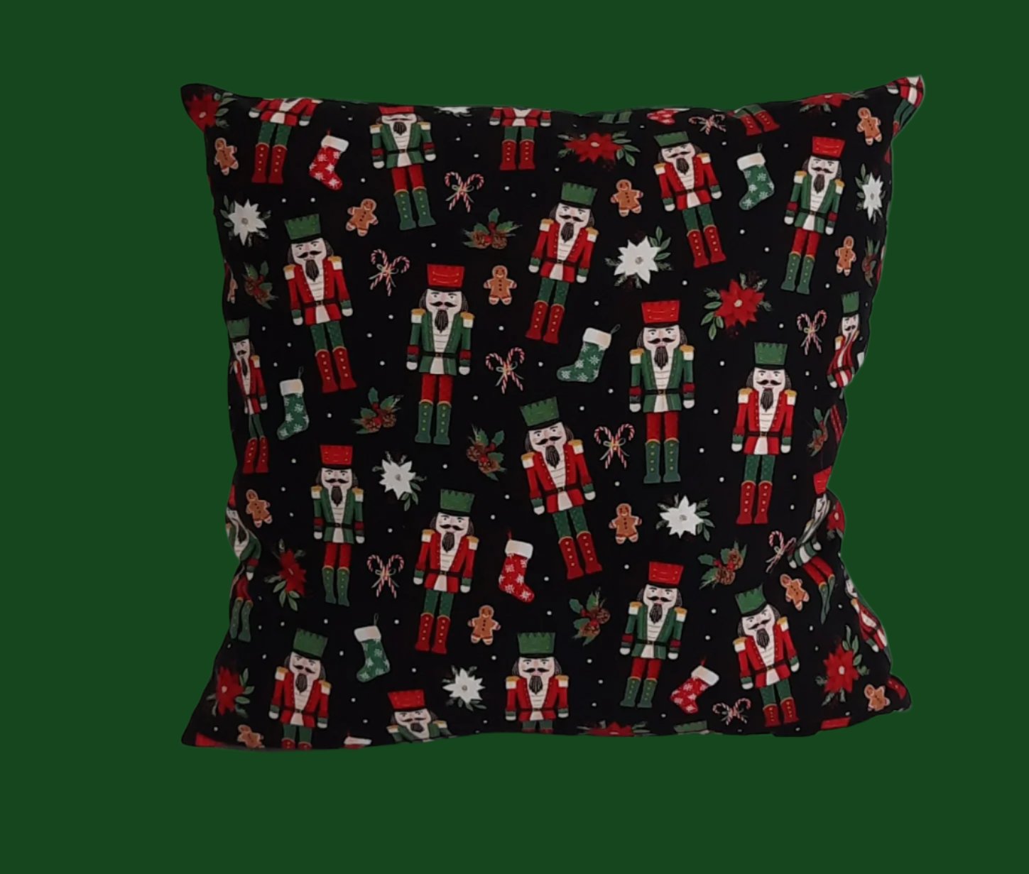 15"x15" Handmade Pillow Cover: Insert Included