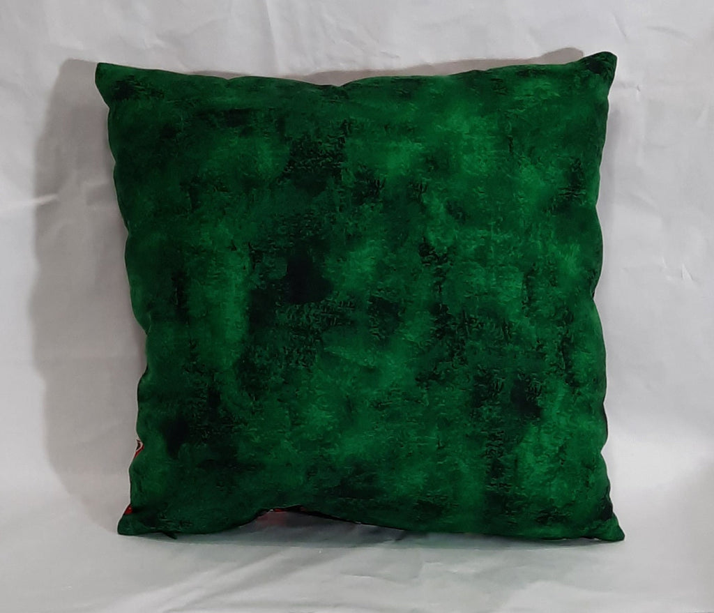 15"x15" Handmade Pillow Cover: Insert Included