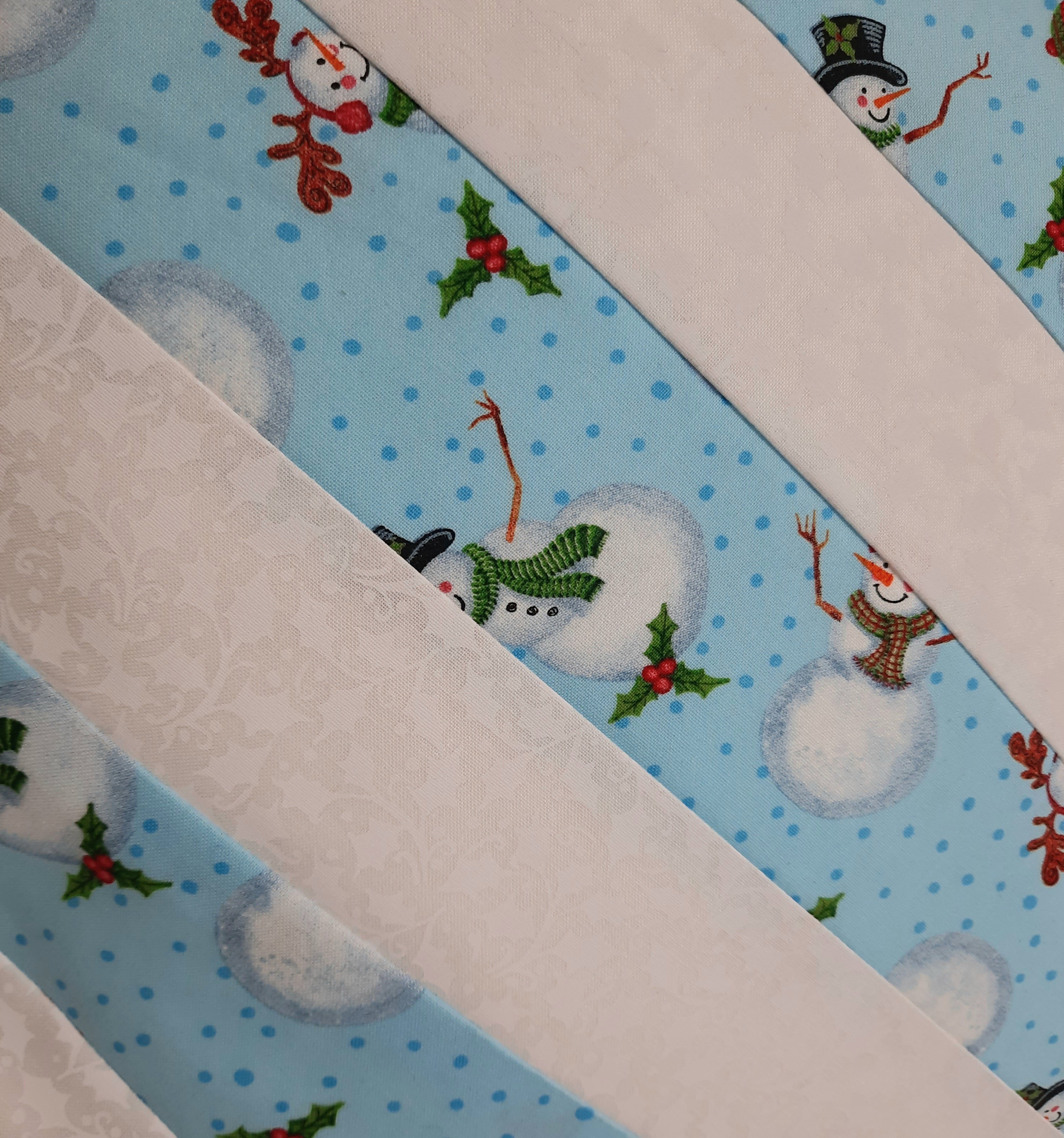 15"x15" Handmade Pillow Cover: Insert Included: Snowman with white stripes