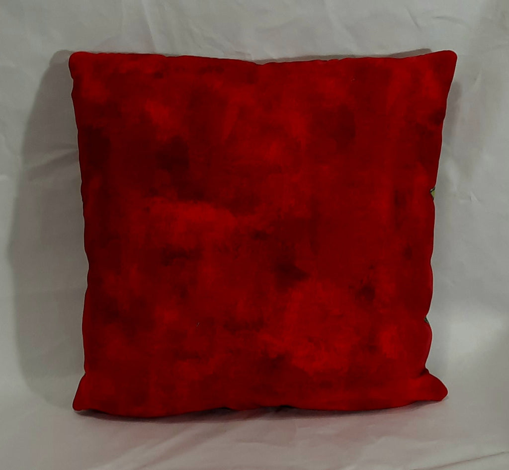 15"x15" Handmade Pillow Cover: Insert Included