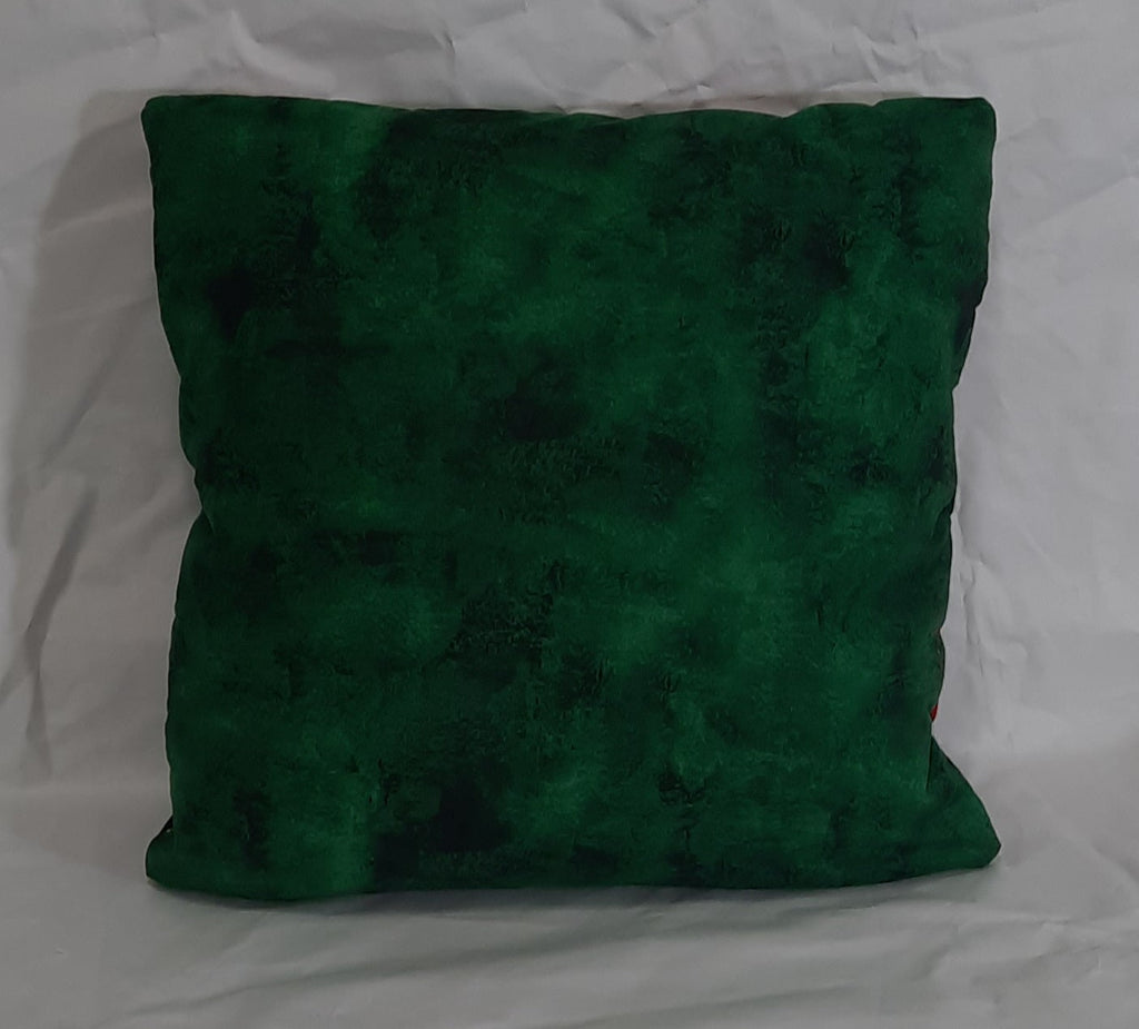 15"x15" Handmade Pillow Cover: Insert Included