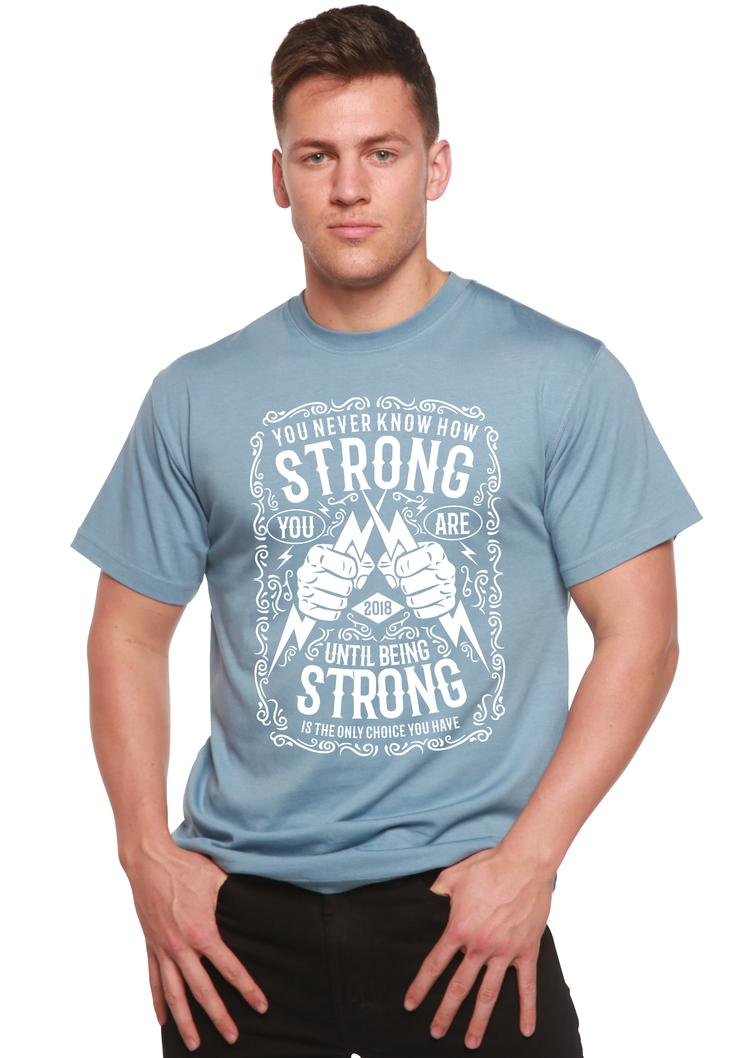 Strong Spun Bamboo® Men's Bamboo Viscose/Organic Cotton Short Sleeve Graphic T-Shirt
