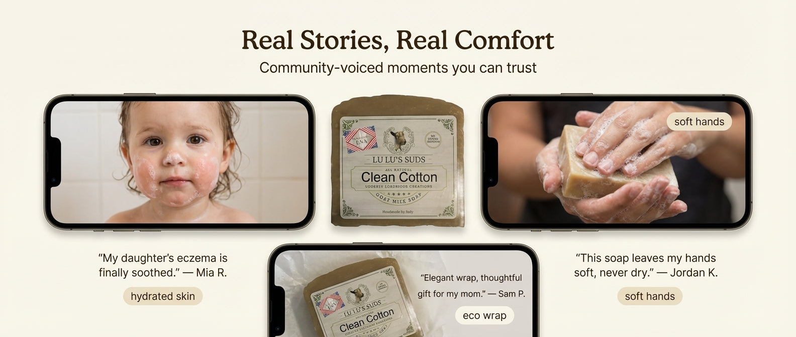 Clean Cotton Goat Milk Soap 5 oz.