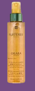 Hair care product bottle with brand name on a white background
