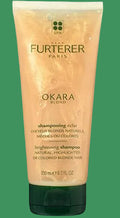 Furterer Okara Blond shampoo tube on a white background