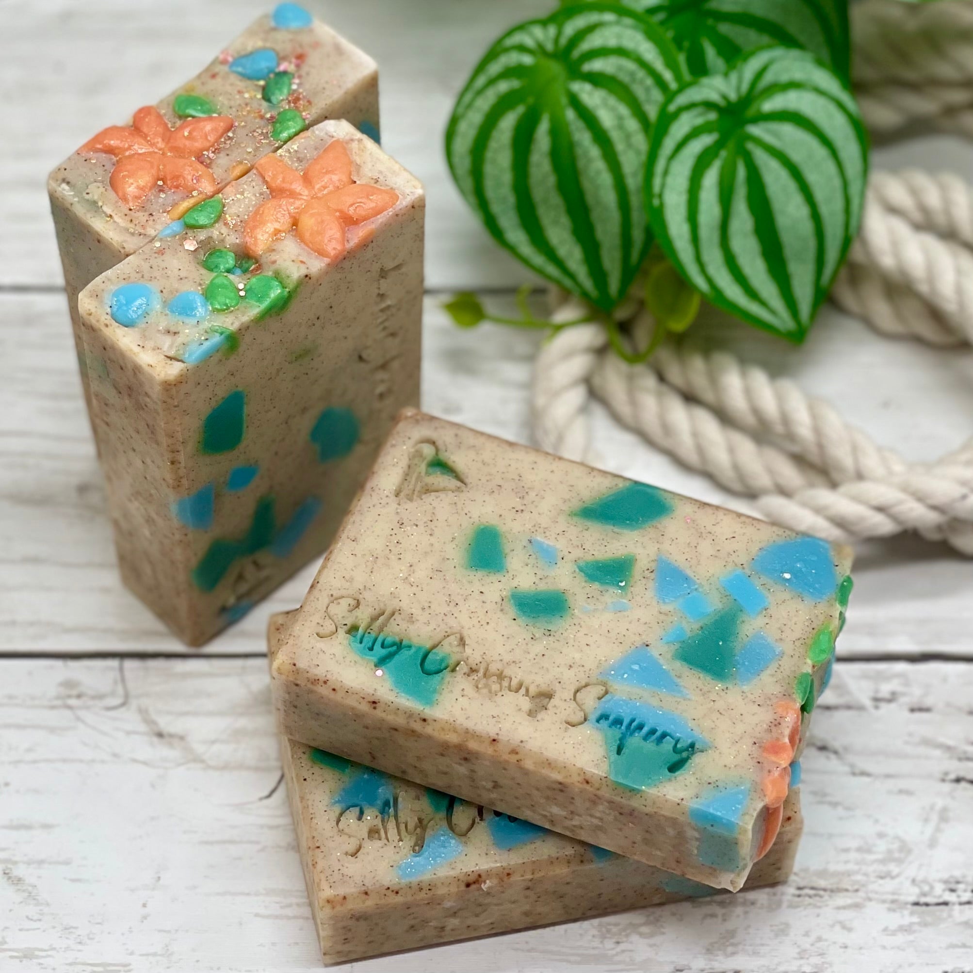 Sea Glass Beach Soap Bar with Tallow and Goat Milk