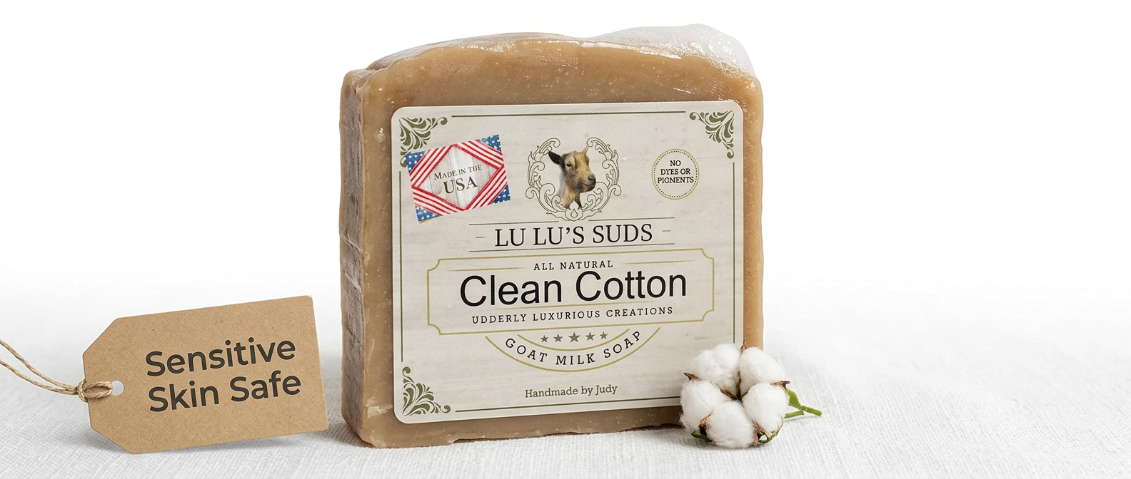 Clean Cotton Goat Milk Soap 5 oz.