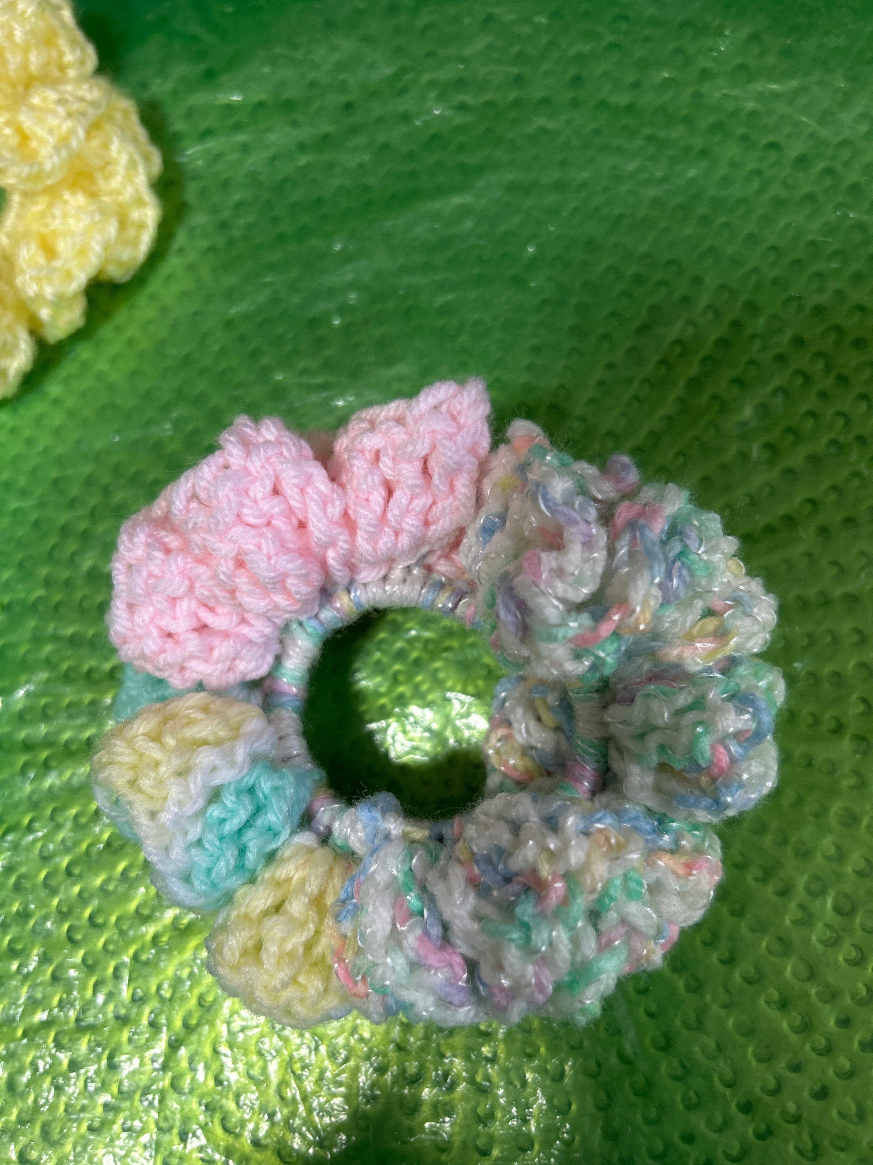Handmade Crochet Scrunchies - Set of 4