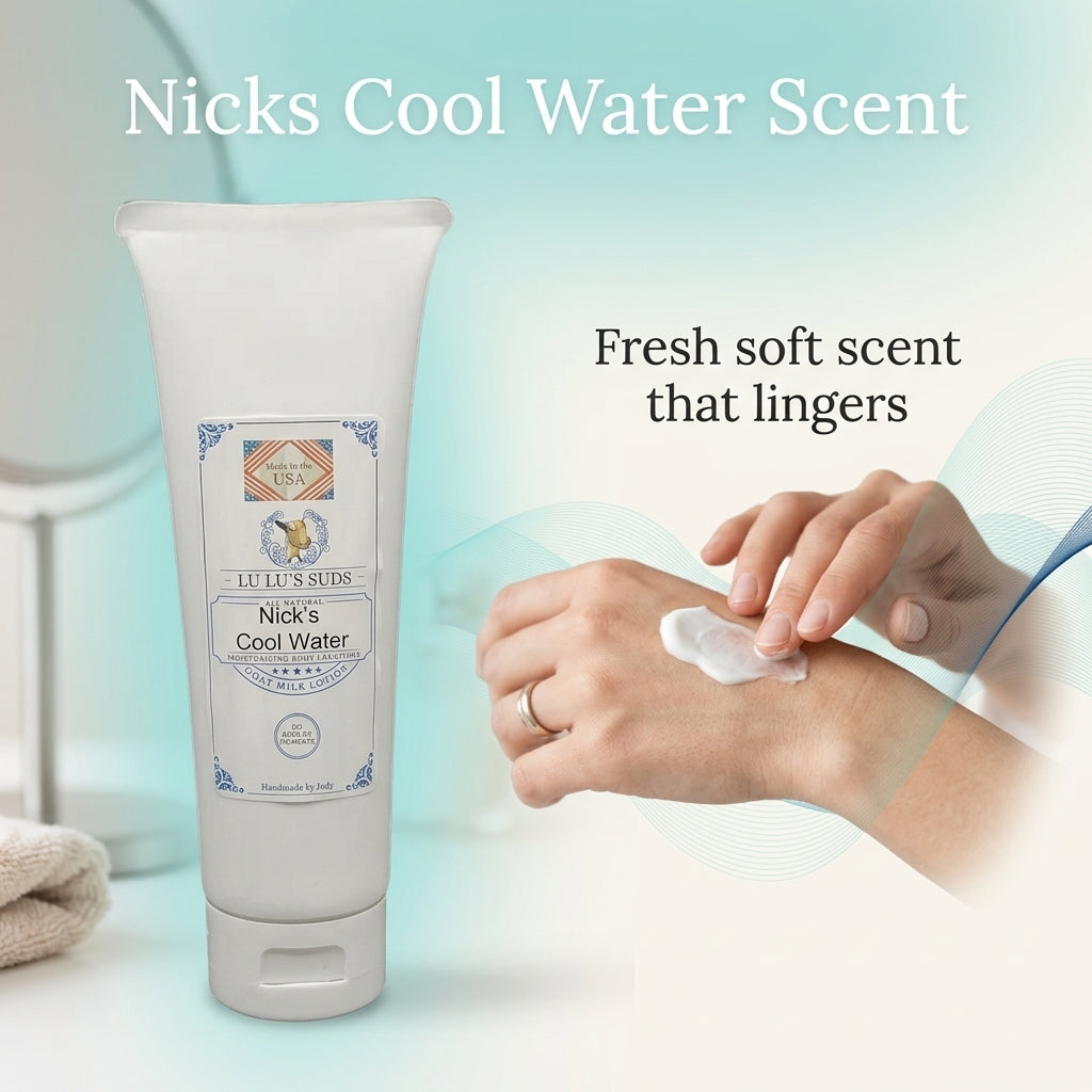 Nick's Cool Water Goat Milk Lotion 8 oz.