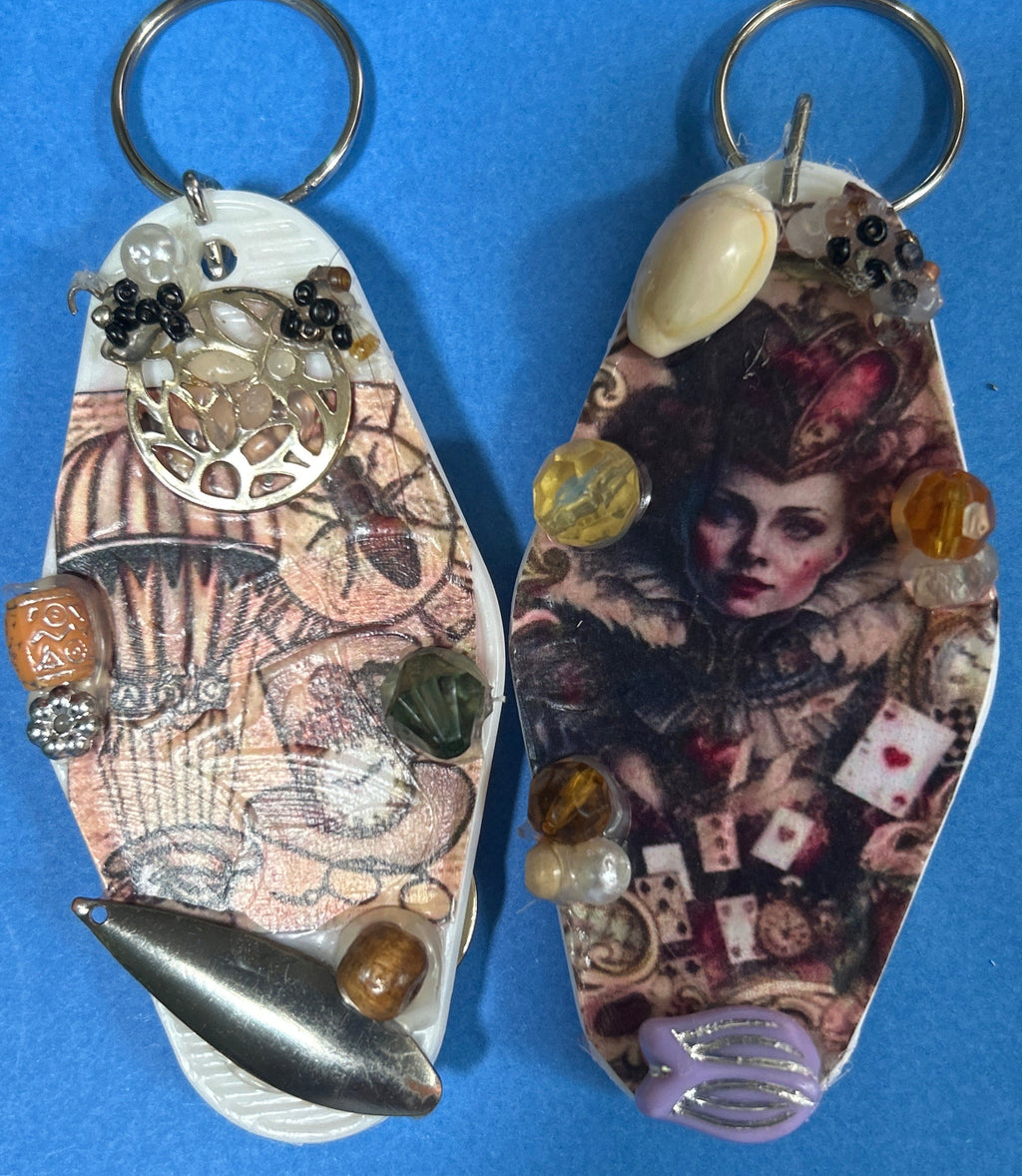 Retro Motel Key Rings