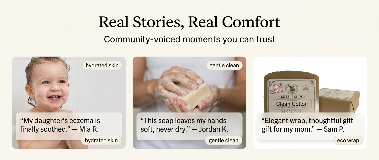 Clean Cotton Goat Milk Soap 5 oz.