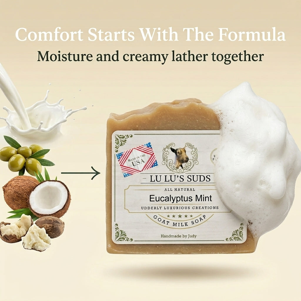 Eucalyptus Mint Goat Milk Soap 5 oz.