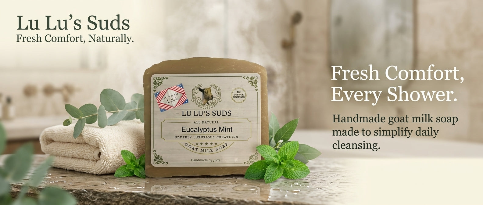 Eucalyptus Mint Goat Milk Soap 5 oz.