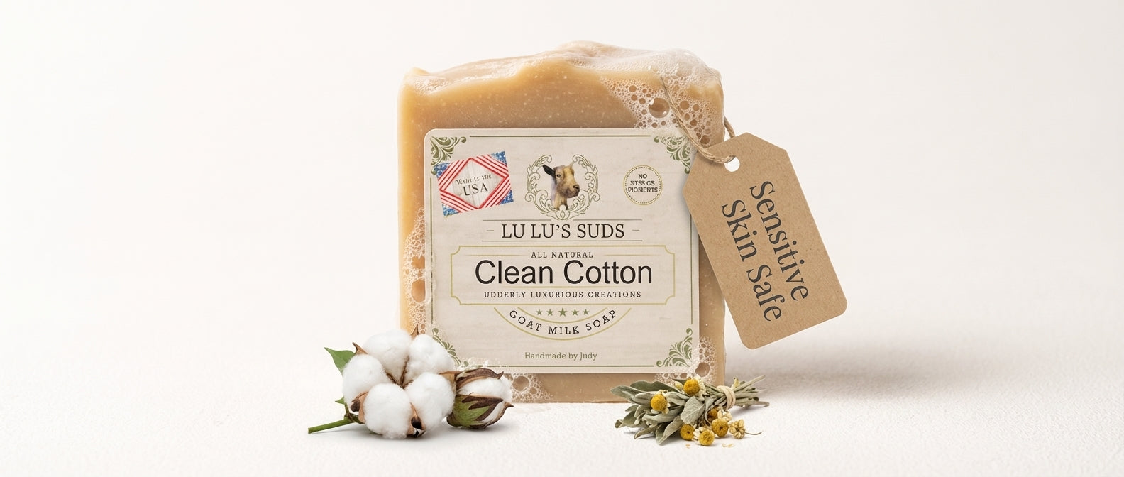 Clean Cotton Goat Milk Soap 5 oz.