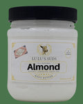 Jar of Lu Lu's Suds Almond body butter on a white background