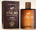 Anejo cologne bottle and packaging on a light background