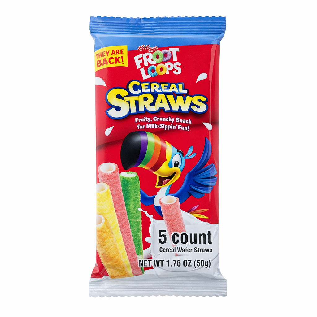 Froot Loops Cereal Straws (5 ct) (50g) 6-Pack