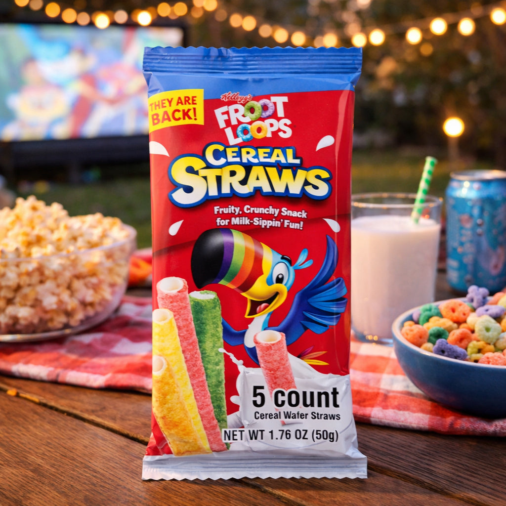 Froot Loops Cereal Straws (5 ct) (50g) 6-Pack