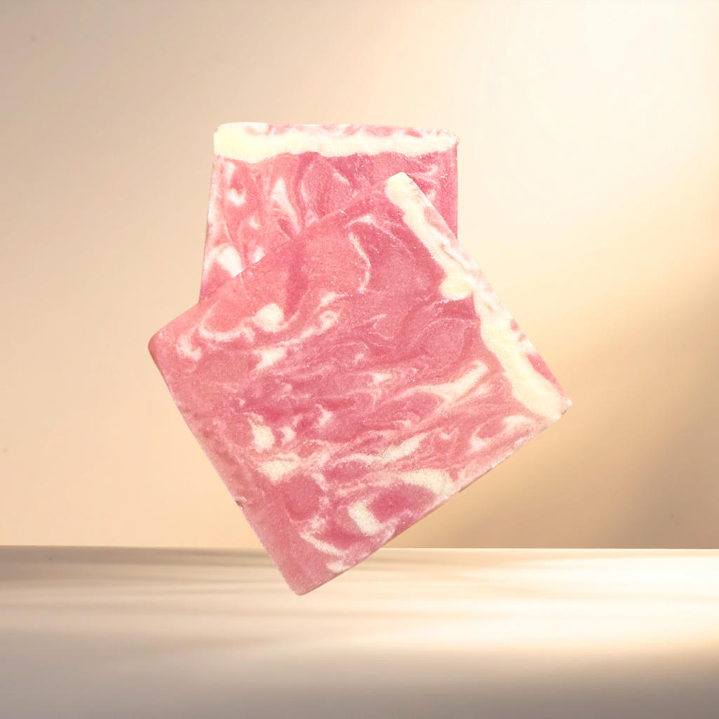 Cherry Blossom Bar Soap with Coconut, Olive Oil & Kaolin Clay