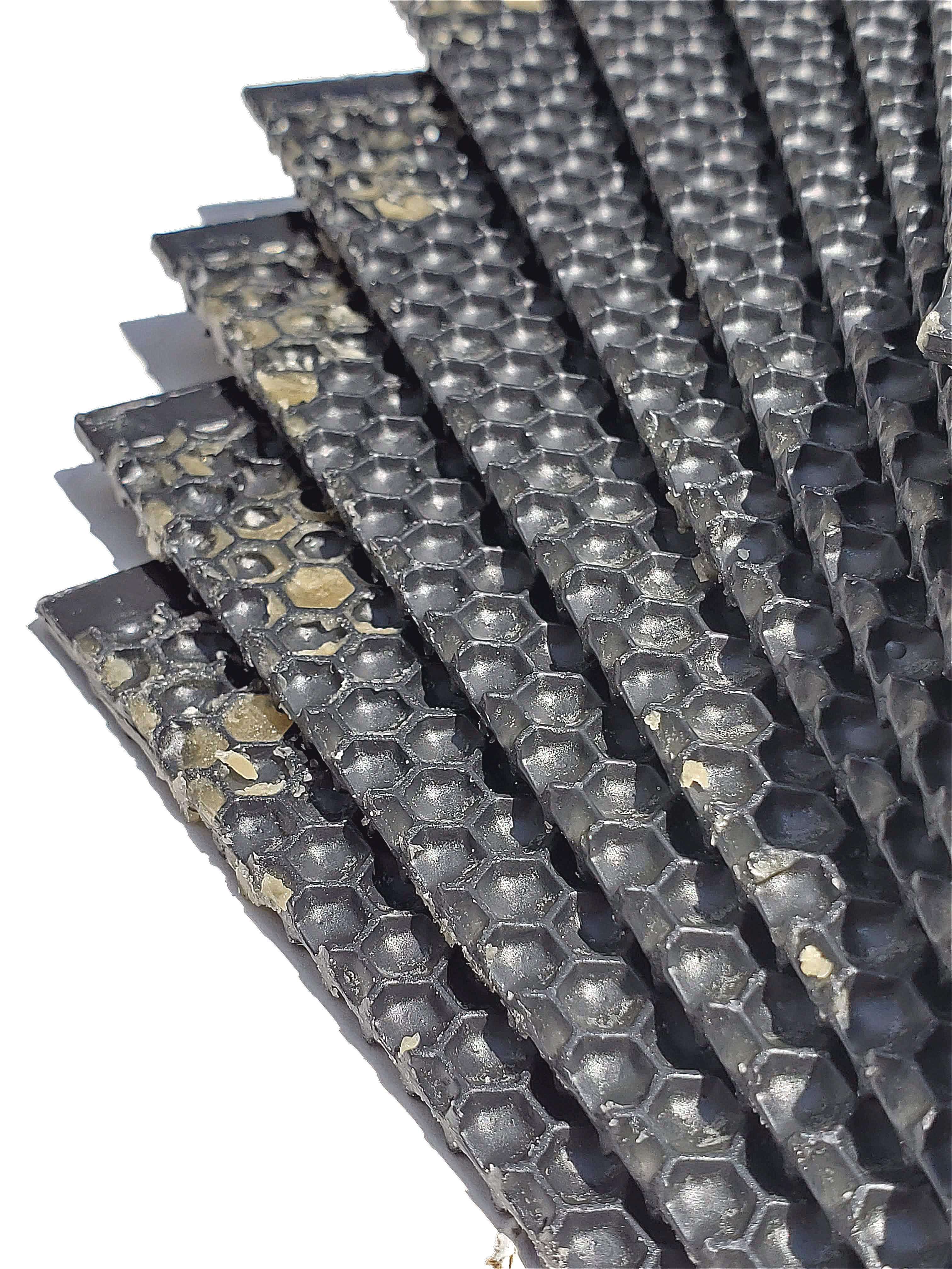Deep, Black Plastic Foundation with Double Beeswax