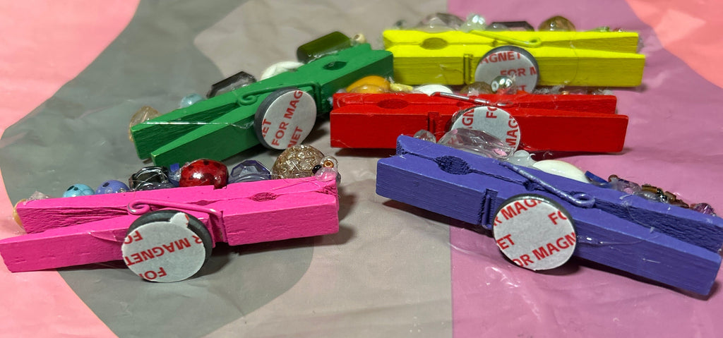 Magnetic Decorated Clothes Pins