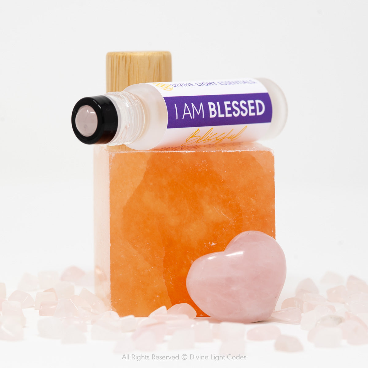 I Am Blessed Trio Set - Blue Lotus and Rose Flower Elixir - Roller Bottle, Drops and Body Spray