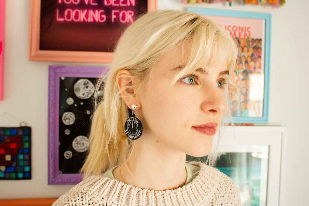Meet Me at Midnight Earrings